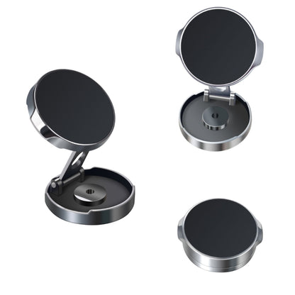 Multi-Angle Positioning Car Folding Circular Car Magnetic Suction Bracket(Silver) - Car Holders by PMC Jewellery | Online Shopping South Africa | PMC Jewellery