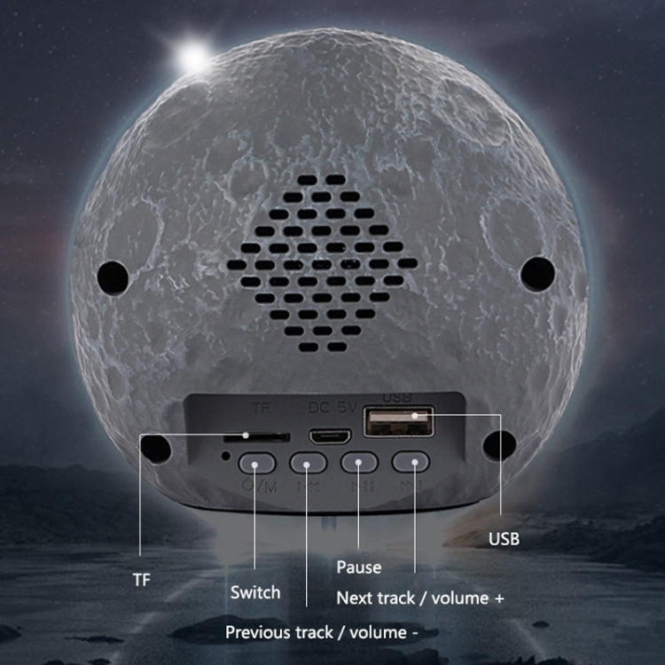 Y-598 Suspended Astronaut Bluetooth Speaker RGB Light Subwoofer Ornament,Spec: 598A Silver - Desktop Speaker by PMC TechLife | Online Shopping South Africa | PMC TechLife