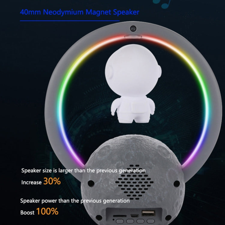 Y-598 Suspended Astronaut Bluetooth Speaker RGB Light Subwoofer Ornament,Spec: 598B Golden - Desktop Speaker by PMC Jewellery | Online Shopping South Africa | PMC Jewellery