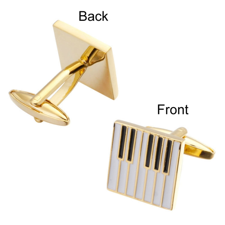 2 pairs Brass Music Series Instrument Note Cufflinks, Color: Silver  Treble Symbol - Cufflinks by PMC Jewellery | Online Shopping South Africa | PMC Jewellery