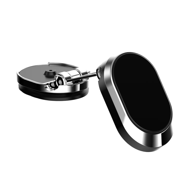U18 Mini Car Foldable Rotating Magnetic Mobile Phone Navigation Holder(Silver) - Car Holders by PMC TechLife | Online Shopping South Africa | PMC TechLife