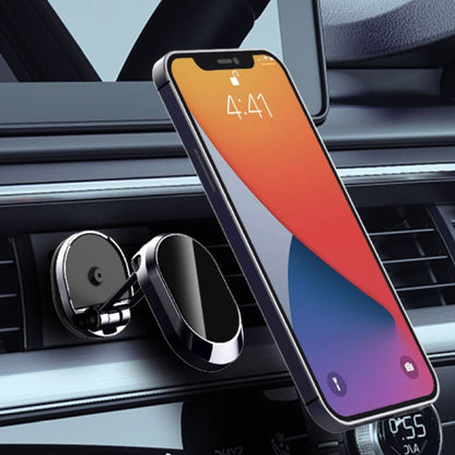 U18 Mini Car Foldable Rotating Magnetic Mobile Phone Navigation Holder(Black) - Car Holders by PMC Jewellery | Online Shopping South Africa | PMC Jewellery