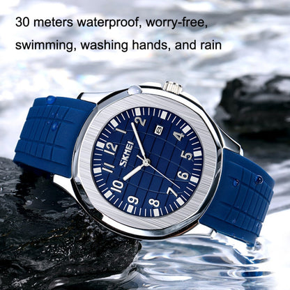 SKMEI 9286 Outdoor Sports Multifunctional Men Waterproof Quartz Watch(Blue) - Alloy Watches by SKMEI | Online Shopping South Africa | PMC Jewellery | Buy Now Pay Later Mobicred