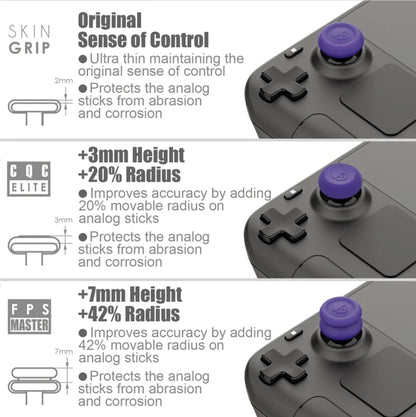 For Steam Deck Game Console Joystick Cap Set Anti-skid Combination Button Cap(Purple) - Accessories by PMC Jewellery | Online Shopping South Africa | PMC Jewellery