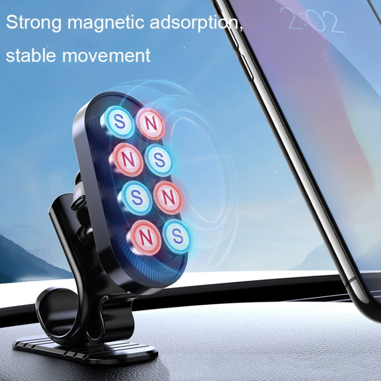 D6 360-degree Rotating Magnetic Suction Car Mobile Phone Holder(Black) - Car Holders by PMC Jewellery | Online Shopping South Africa | PMC Jewellery