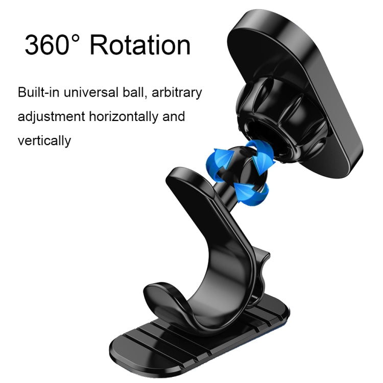 D6 360-degree Rotating Magnetic Suction Car Mobile Phone Holder(Black) - Car Holders by PMC Jewellery | Online Shopping South Africa | PMC Jewellery