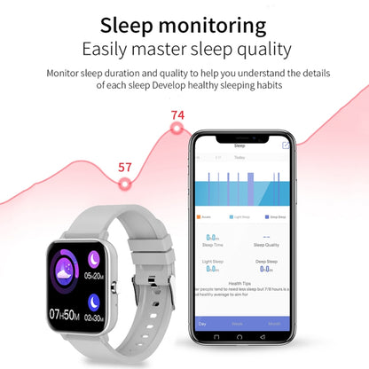 H10 1.69 inch Screen Bluetooth Call Smart Watch, Support Heart Rate/Blood Pressure/Sleep Monitoring, Color: Blue Net+Silicone - Smart Wear by PMC Jewellery | Online Shopping South Africa | PMC Jewellery