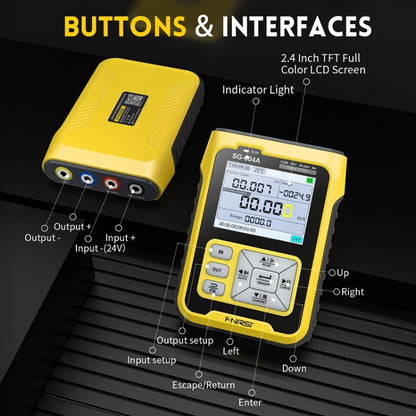 FNIRSI SG-004A 4-20mA Multi-Function Signal Generator Current Pressure Thermal Resistance Calibrator, EU Plug - Current & Voltage Tester by FNIRSI | Online Shopping South Africa | PMC Jewellery | Buy Now Pay Later Mobicred