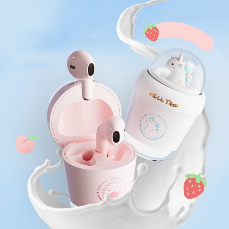 Y05 Cartoon Water Cup Shape Bluetooth Earphones Semi-in-ear HD Call Wireless Bluetooth Earphones(White) - Bluetooth Earphone by PMC Jewellery | Online Shopping South Africa | PMC Jewellery