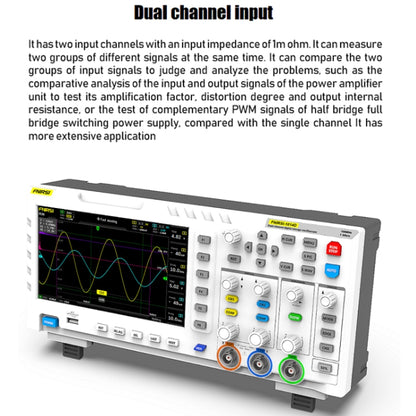 FNIRSI 1014D 2 in 1 Dual-channel 100M Bandwidth Digital Oscilloscope 1GS Sampling Signal Generator, US Plug - Digital Multimeter by FNIRSI | Online Shopping South Africa | PMC Jewellery | Buy Now Pay Later Mobicred