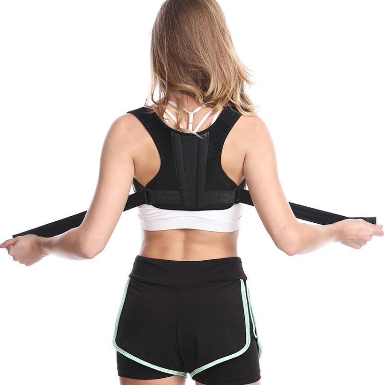 Adjustable Back Posture Corrector with Back Support Bar for Women and Men Free Size(Black) - Corrector by PMC Jewellery | Online Shopping South Africa | PMC Jewellery