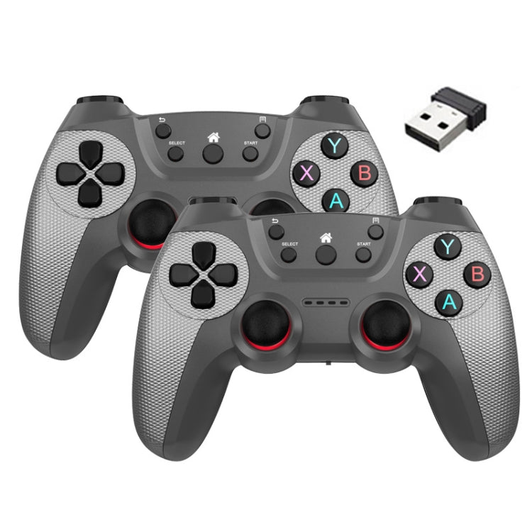 KM-029   2.4G One for Two Doubles Wireless Controller Support PC / Linux / Android / TVbox(Elegant Silver) - Gamepads by PMC TechLife | Online Shopping South Africa | PMC TechLife