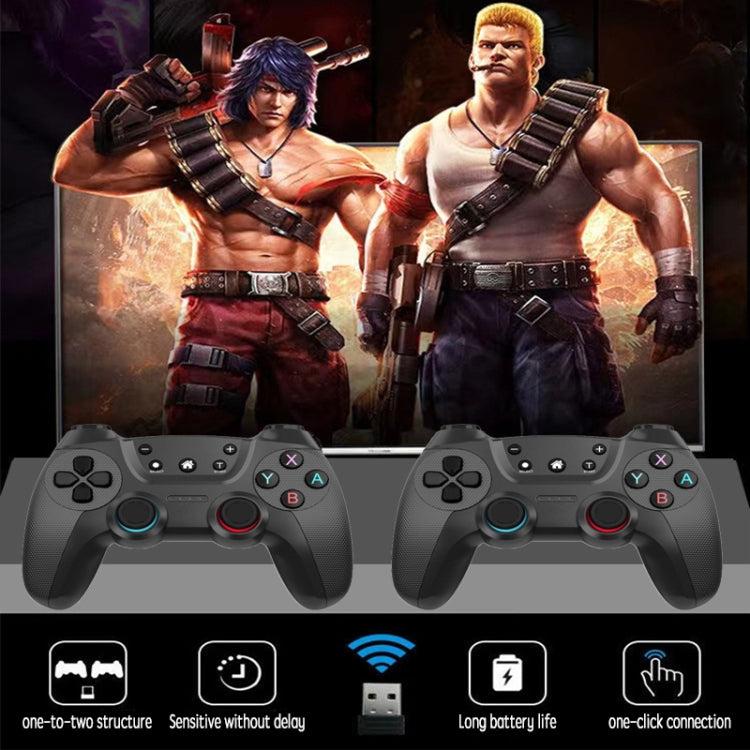 KM-029   2.4G One for Two Doubles Wireless Controller Support PC / Linux / Android / TVbox(Cangling Green) - Gamepads by PMC TechLife | Online Shopping South Africa | PMC TechLife