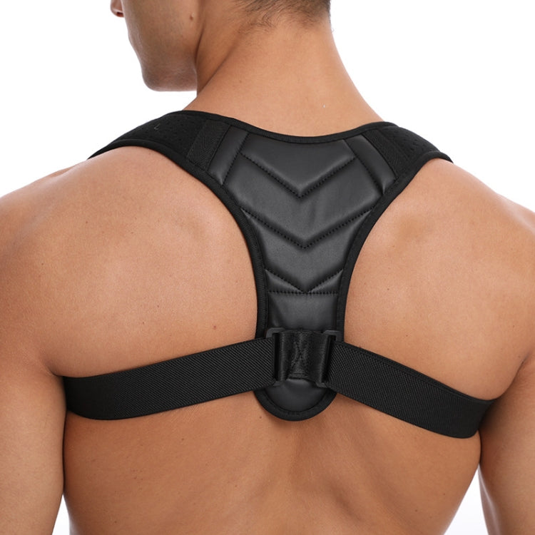 MK118 Back Correction Belt PU Leather Anti-Hunchback Strap Posture Corrector - Corrector by PMC Jewellery | Online Shopping South Africa | PMC Jewellery