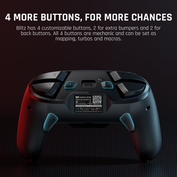 BIGBIGWON Blitz C2Pro+Base Full Mechanical Gamepad Bluetooth Wired Dual Mode Support Switch / PC / Android / IOS - Controller Gamepad by BIGBIGWON | Online Shopping South Africa | PMC Jewellery