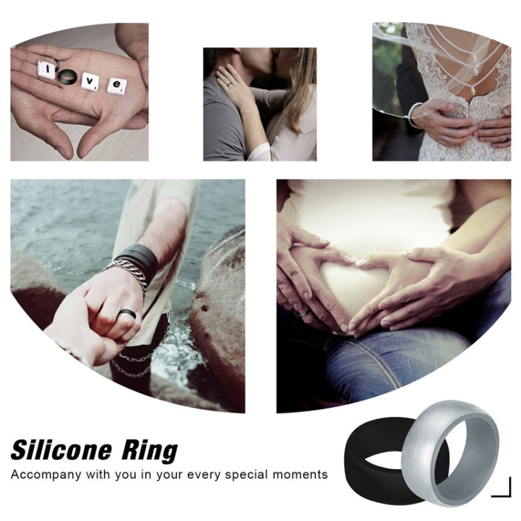 SiR013 8.7mm Curved Outdoor Sports Silicone Ring, Size: No.9(Rose Gold) - Rings by PMC Jewellery | Online Shopping South Africa | PMC Jewellery