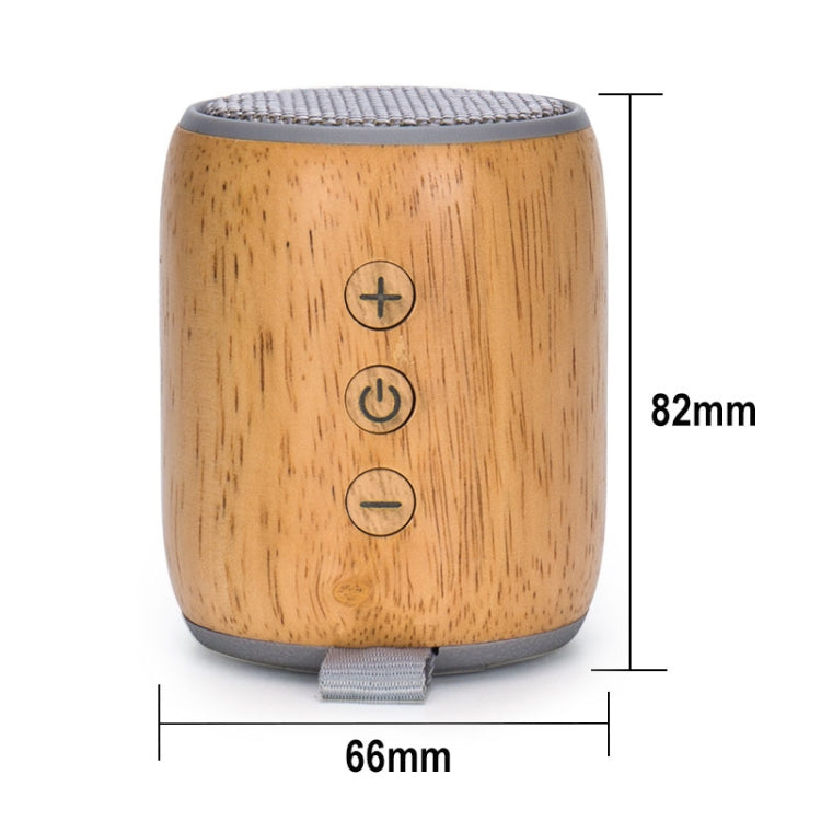 BT811 Mini Wooden Wireless Bluetooth Speaker Support TF Card & 3.5mm AUX(Silver Gray) - Mini Speaker by PMC Jewellery | Online Shopping South Africa | PMC Jewellery