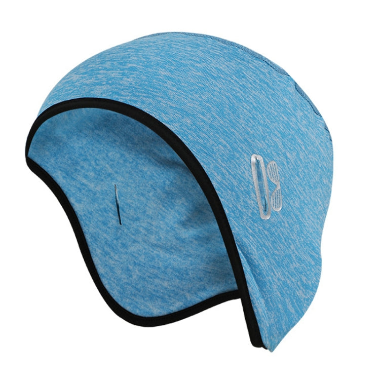 Outdoor Sports Warm Ear Hat Helmet Lining Winter Riding Skull Cap, Size: Free Code(Blue Yarn) - Bomber Hats by PMC Jewellery | Online Shopping South Africa | PMC Jewellery