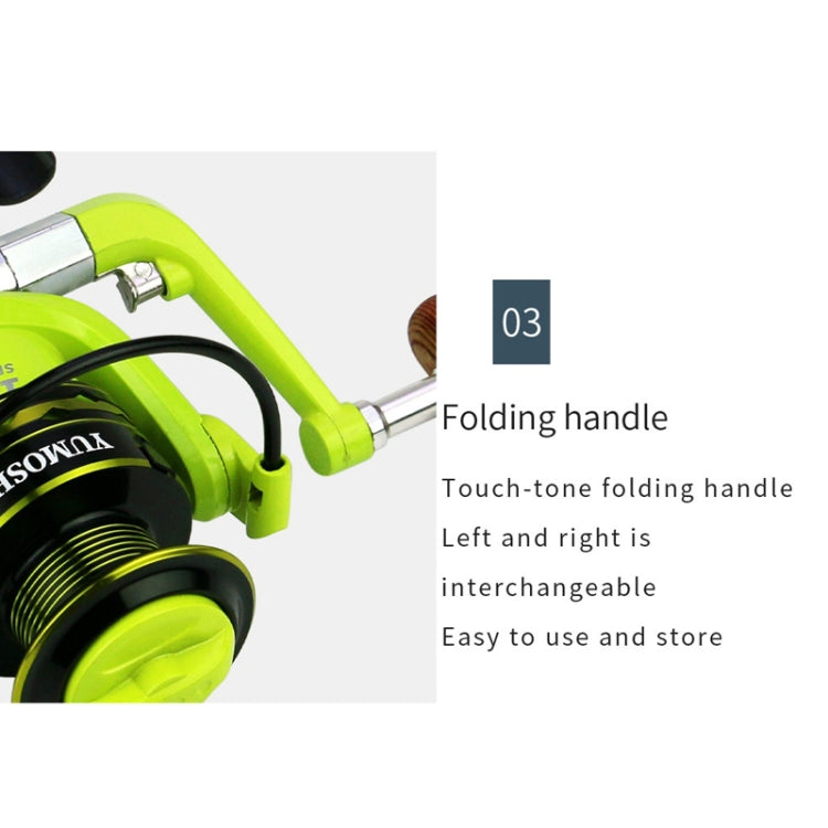YUMOSHI OE2000 Spinning Wheel Metal Wire Cup Fishing Wheel - free shipping - PMC TechLife - Order now!