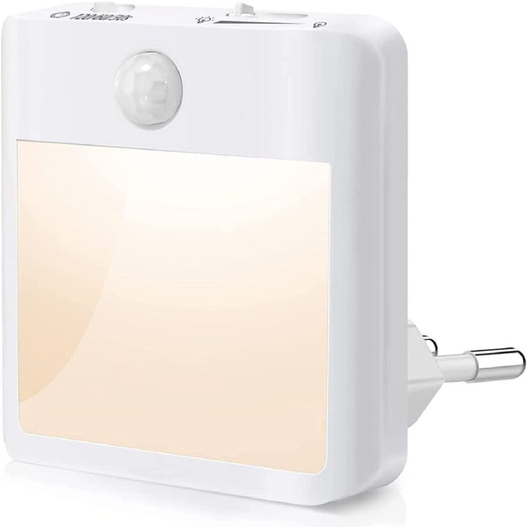 NL2101 Motion Sensor LED Night Light AC Plug Dimming Sleep Lights,Spec: Warm White EU Plug - Sensor LED Lights by PMC TechLife | Online Shopping South Africa | PMC TechLife | Buy Now Pay Later Mobicred