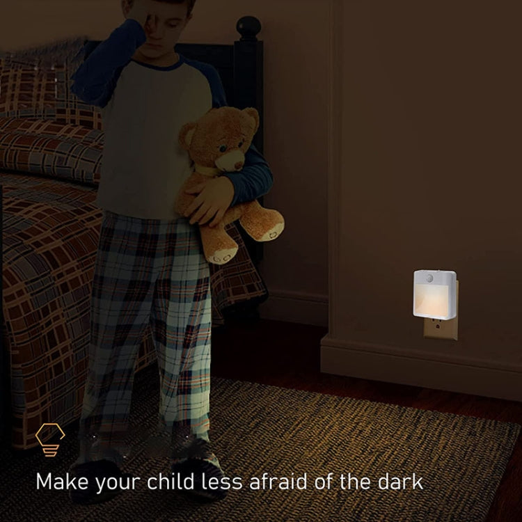 NL2101 Motion Sensor LED Night Light AC Plug Dimming Sleep Lights,Spec: Warm White EU Plug - Sensor LED Lights by PMC TechLife | Online Shopping South Africa | PMC TechLife | Buy Now Pay Later Mobicred