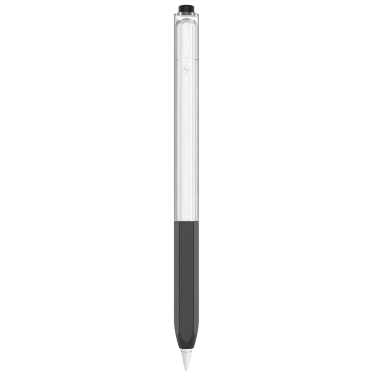 For Apple Pencil 2 AhaStyle PT-LC05 Jelly Style Translucent Silicone Protective Pen Case(Black) - Pencil Accessories by AhaStyle | Online Shopping South Africa | PMC Jewellery | Buy Now Pay Later Mobicred