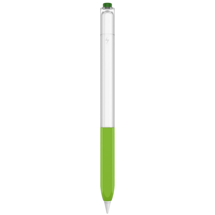 For Apple Pencil 2 AhaStyle PT-LC05 Jelly Style Translucent Silicone Protective Pen Case(Matcha Color) - Pencil Accessories by AhaStyle | Online Shopping South Africa | PMC Jewellery