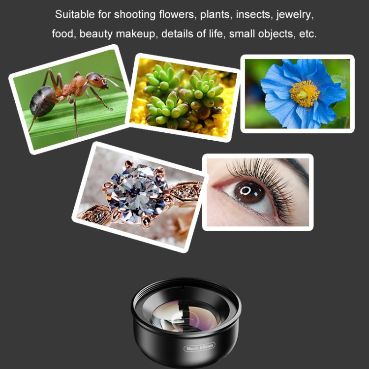 APEXEL CM-HB100CPL HB100mm HD External Macro Mobile Phone Lens with CPL(Black) - Macro & Wide-angle by APEXEL | Online Shopping South Africa | PMC Jewellery | Buy Now Pay Later Mobicred