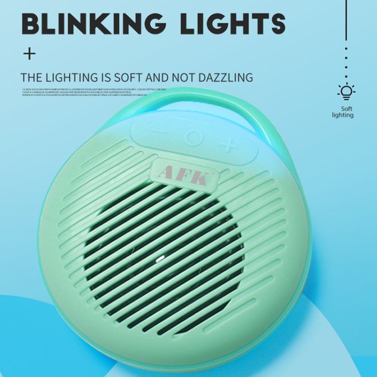 AFK BT-515 TWS Mini 3D Sound Effect Bluetooth Speaker Portable Waterproof RGB Light Audio(Lake Blue) - Mini Speaker by AFK | Online Shopping South Africa | PMC Jewellery