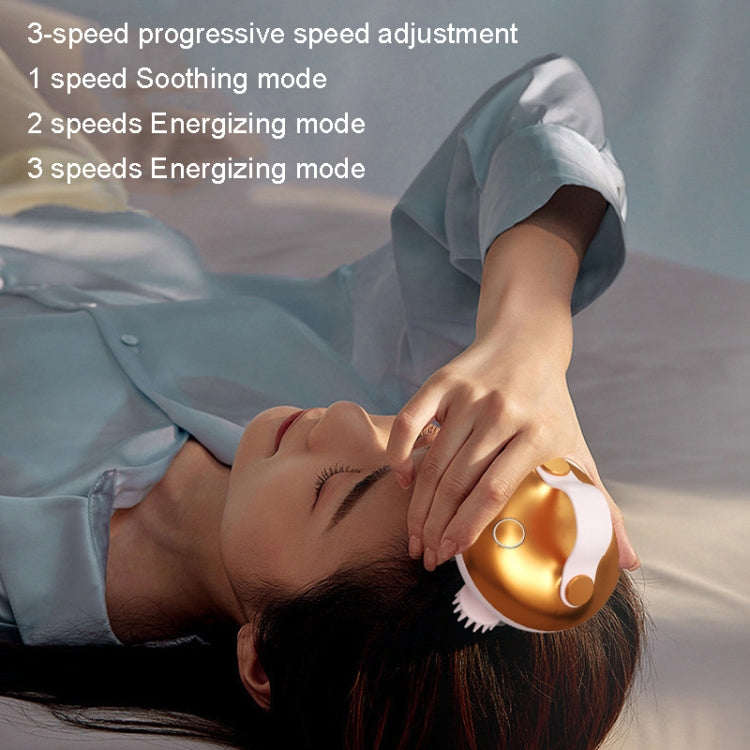 MAH02 Smart Head Massage Wireless Kneading Massager(Gold) - Massage & Relaxation by PMC Jewellery | Online Shopping South Africa | PMC Jewellery