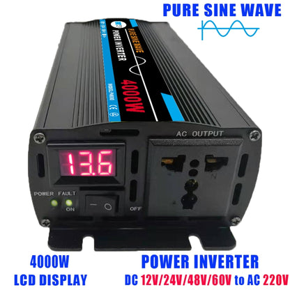 4000W (Actual 800W) 24V to 220V High Power Car Sine Wave Inverter Power Converter - Pure Sine Wave by PMC Jewellery | Online Shopping South Africa | PMC Jewellery