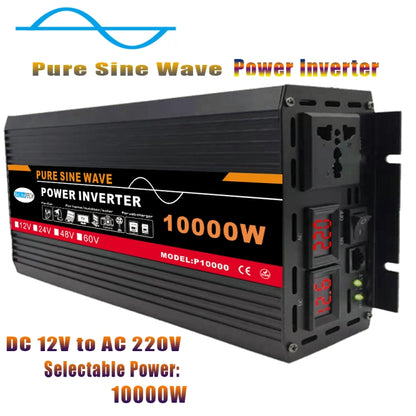 10000W (Actual 1500W) 12V to 220V High Power Car Sine Wave Inverter Power Converter - Pure Sine Wave by PMC Jewellery | Online Shopping South Africa | PMC Jewellery