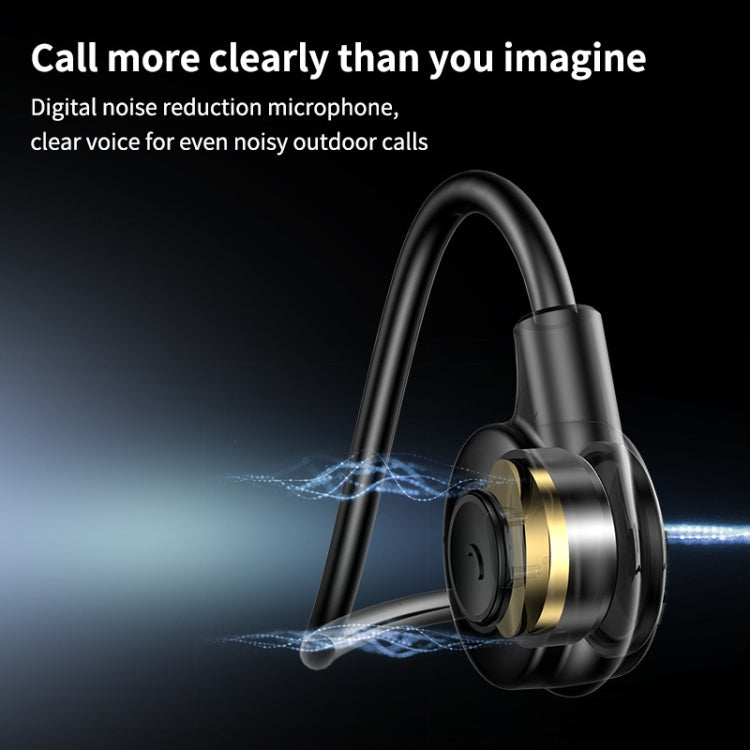 M2 Bone Conduction Earphones Running Stereo To Ear Bluetooth Earphones(Black + Orange) - Neck-mounted Earphone by PMC TechLife | Online Shopping South Africa | PMC TechLife