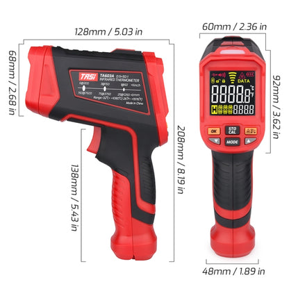 TASI TA603C -32-1680 degrees Celsius Color Screen Infrared Thermometer Industrial Electronic Thermometer - Thermostat & Thermometer by TASI | Online Shopping South Africa | PMC Jewellery | Buy Now Pay Later Mobicred