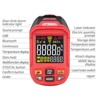 TASI TA603C -32-1680 degrees Celsius Color Screen Infrared Thermometer Industrial Electronic Thermometer - Thermostat & Thermometer by TASI | Online Shopping South Africa | PMC Jewellery | Buy Now Pay Later Mobicred