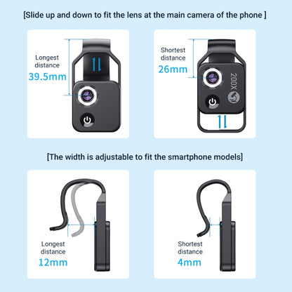 APEXEL APL-MS002CWH 200x High-Definition Children Science Education Microphone Lens With CPL(Black) - Telescope & Microscope by APEXEL | Online Shopping South Africa | PMC Jewellery | Buy Now Pay Later Mobicred