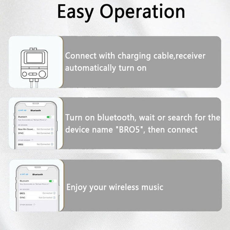 BR05 AUX 2RCA TF Bluetooth Adapter Wireless Receiver Transmitter - Audio Receiver Transmitter by PMC TechLife | Online Shopping South Africa | PMC TechLife