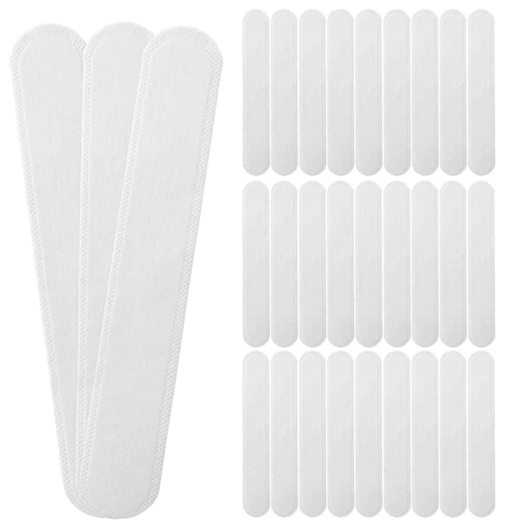 100pcs Disposable Hat Brim Stickers Shirt Collar Anti-dirty Sweat-absorbing Stickers(White) - Others by PMC Jewellery | Online Shopping South Africa | PMC Jewellery