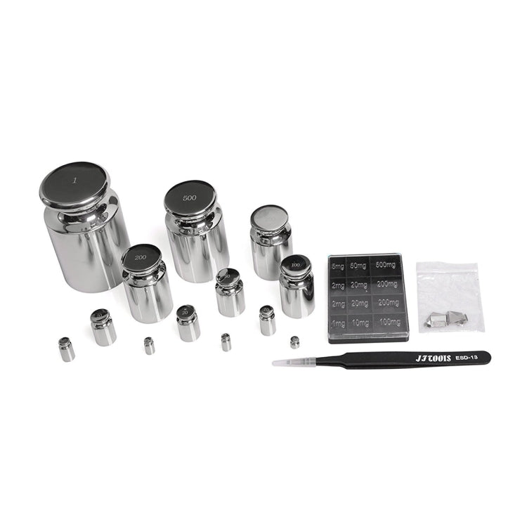 25pcs/set F1 Level 1mg-1kg Stainless Steel Standard Weights - Hanging Scales by PMC TechLife | Online Shopping South Africa | PMC TechLife