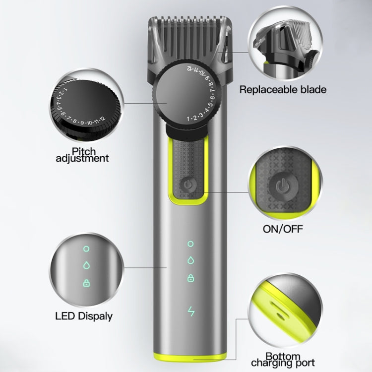 IPX5 Waterproof Men Multi-Functional Barber 4 In 1 Shaver Nose Hair Set USB Charging Push - free shipping - PMC TechLife - Order now!