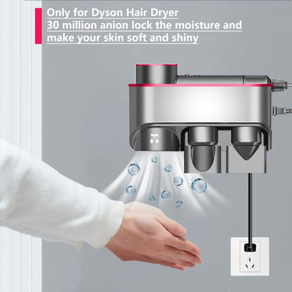 For Dyson Hair Dryer Bracket Storage Rack Wall Mounted Organizer Holders With Hand Dryer Red - Hair Dryers & Accessories by PMC Jewellery | Online Shopping South Africa | PMC Jewellery