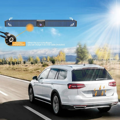 Solar Powered Rear View System Reversing Wireless Transmission Car Camera Display(RC01) - Rear View Cameras by PMC Jewellery | Online Shopping South Africa | PMC Jewellery