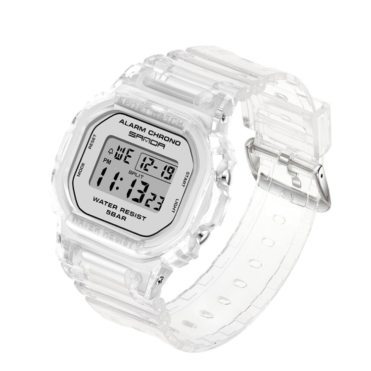 SANDA 2009 Multifunctional Sports Waterproof Calendar Watch(Silver) - Sport Watches by SANDA | Online Shopping South Africa | PMC Jewellery | Buy Now Pay Later Mobicred