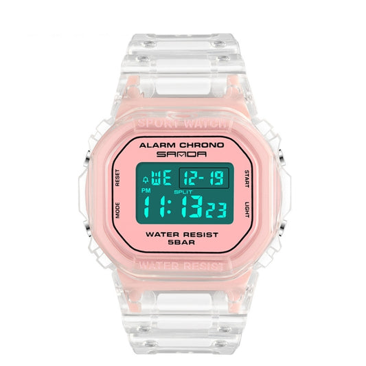 SANDA 2009 Multifunctional Sports Waterproof Calendar Watch(Cherry) - Sport Watches by SANDA | Online Shopping South Africa | PMC Jewellery