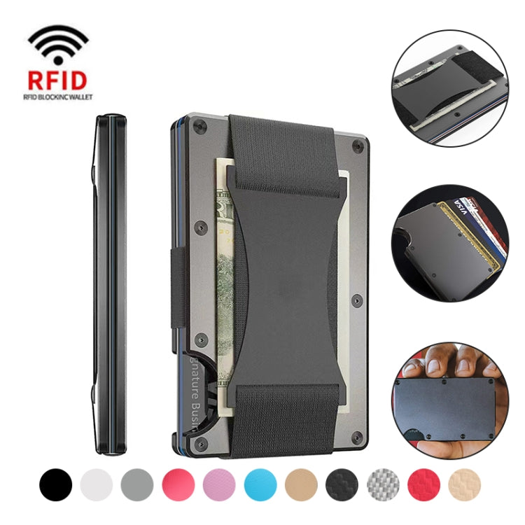 Credit Card Holder Wallets RFID Blocking Slim Metal Card Clip, Color: Dark Green - Antimagnetic RFID Package by PMC Jewellery | Online Shopping South Africa | PMC Jewellery | Buy Now Pay Later Mobicred