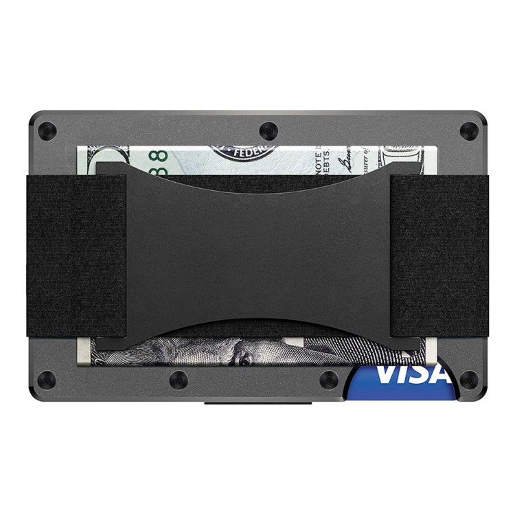 Credit Card Holder Wallets RFID Blocking Slim Metal Card Clip, Color: Dark Green - Antimagnetic RFID Package by PMC Jewellery | Online Shopping South Africa | PMC Jewellery | Buy Now Pay Later Mobicred