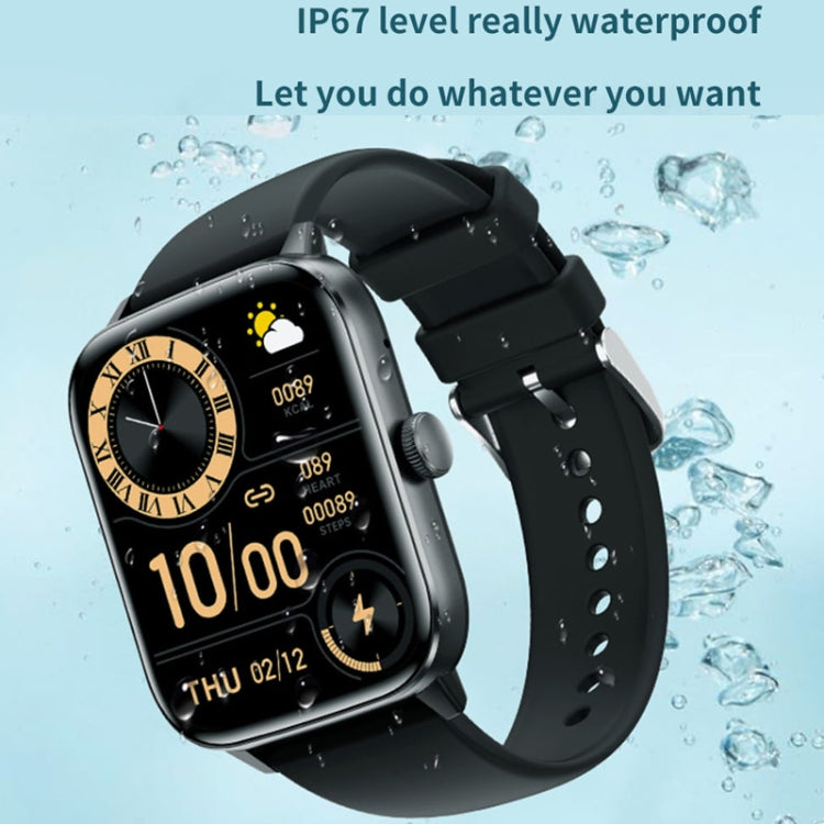 Aluminum Voice Assistant Music Blood Glucose Watch(Black) - Smart Watches by PMC TechLife | Online Shopping South Africa | PMC TechLife | Buy Now Pay Later Mobicred