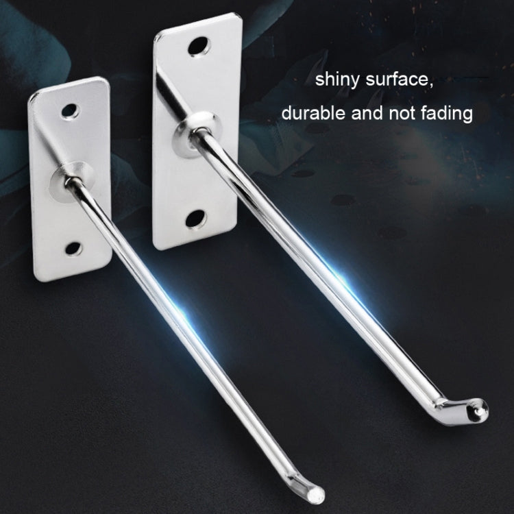20cm 2pcs 6mm Thick Nail Wall Display Jewelry Hooks Single Wire Hook - free shipping - PMC TechLife - Order now!