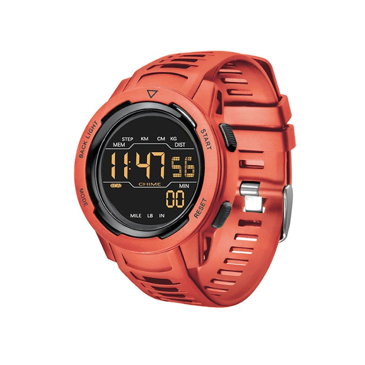 Calorie Pedometer Alarm Clock Waterproof Multifunctional Mountain Sports Shockproof Smartwatch(Red) - LED Digital Watches by PMC Jewellery | Online Shopping South Africa | PMC Jewellery