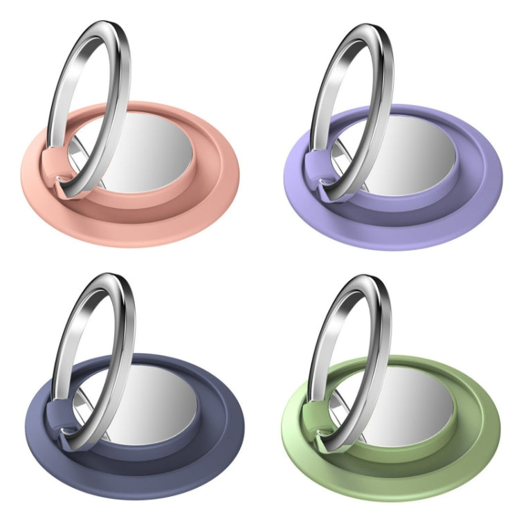 5pcs Car Magnetic Metal Ring Buckle Mobile Phone Holder(Matcha Green) - Ring Holder by PMC TechLife | Online Shopping South Africa | PMC TechLife
